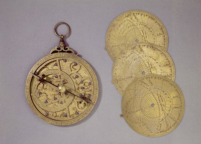 Astrolabe, 1216 by Abu Bakr Ibn Jusuf